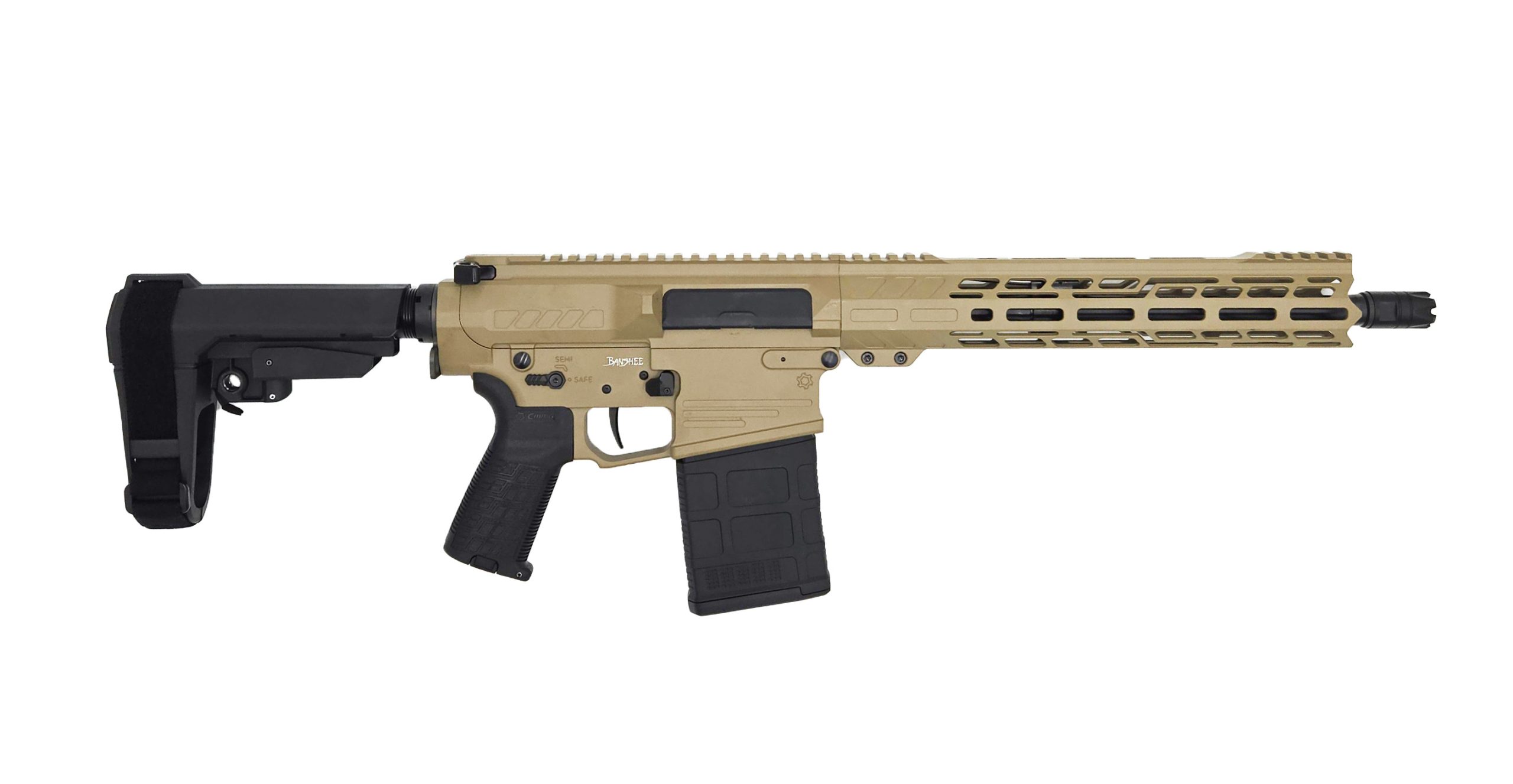 CMMG 33A030C-CT Banshee Mk3 8.6 Blackout 12.5" Pistol Coyote Tan