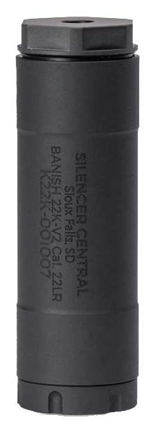 BAN 100000110835 Banish 223 Suppressor, Titanium, 7", 11.4oz, 1/2x28, Black