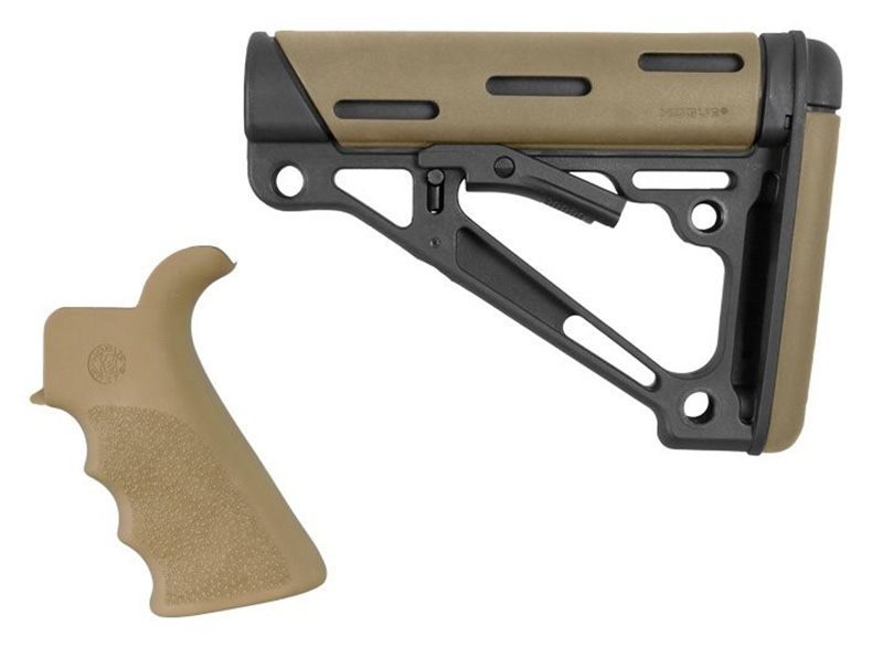 Hogue 15356 AR-15/M16 Grip & Collapsible Buttstock Kit FDE