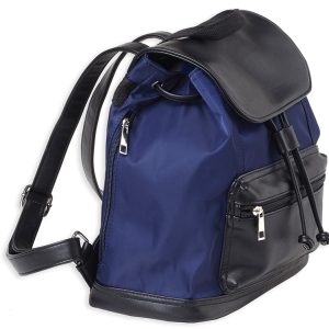 Bulldog BDP065 Backpack Purse with Holster, Navy Leather, Black Accents