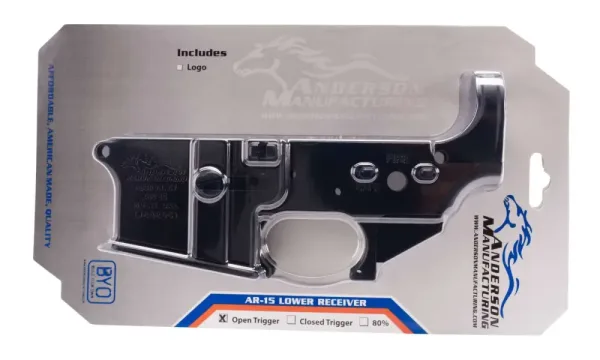 Anderson AM-15 Lower Receiver Multi-Caliber 7075 T6 Aluminum Black