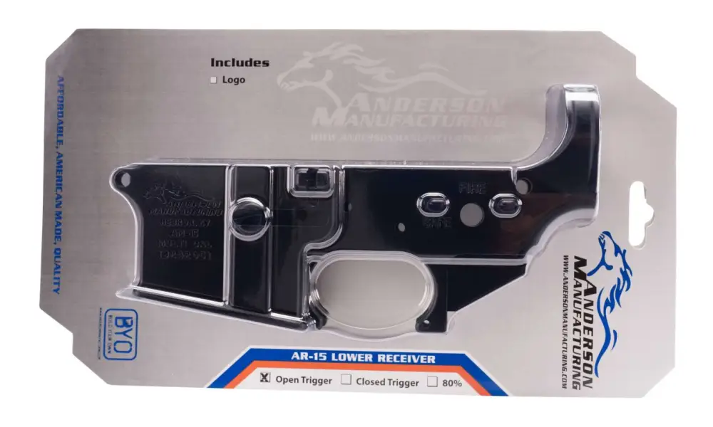 Anderson AM-15 Lower Receiver Multi-Caliber 7075 T6 Aluminum Black