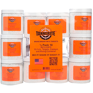 Tannerite Targets 10-Pack, 1/2 lb Brick Explosive Shooting Accessories