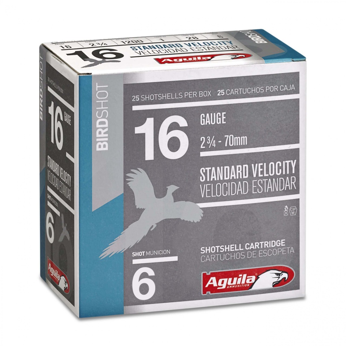 Aguila 1CHB1616 Birdshot 16 Gauge 2.75" 1oz 6 Shot 25/Box