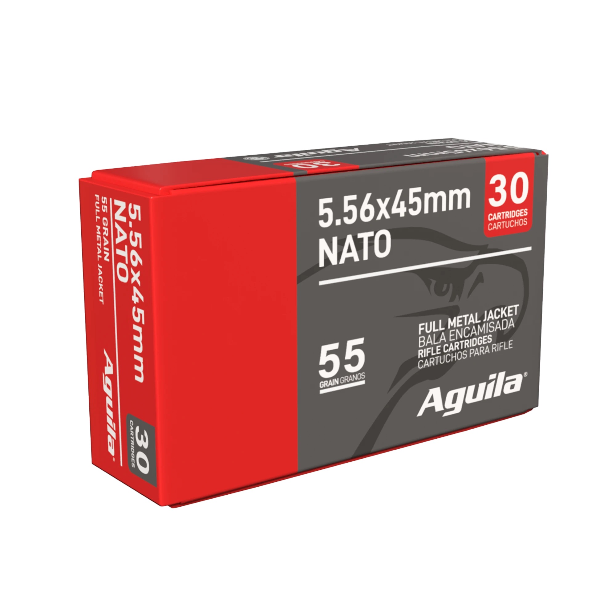 Aguila Ammunition 5.56NATO Rifle Ammo - 55 Grain FMJ 2250rd Case 1E556155