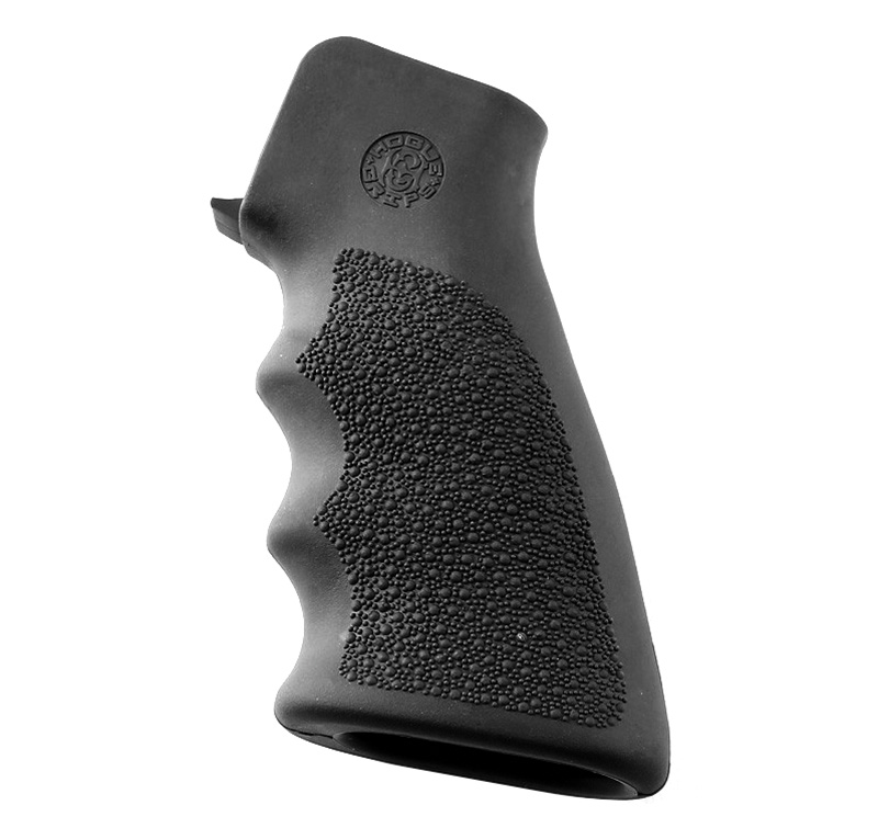 Hogue 15002 AR-15 M-16 Rubber Grip Grey with Finger Grooves