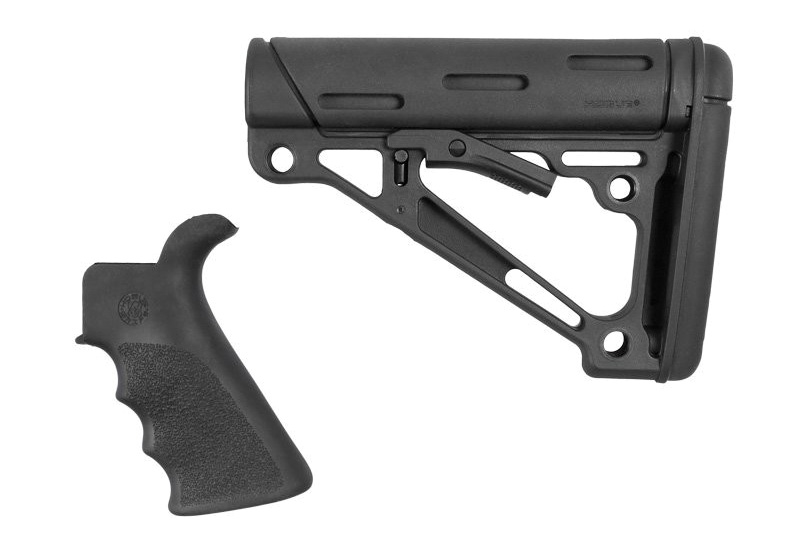 Hogue 15056 AR-15/M16 Kit Grip & Overmolded Buttstock Black