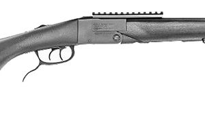 Chiappa Double Badger 22 LR/410 Gauge Over/Under 1+1 20" Barrels Blued Folding Receiver Fiber Optic Front/Picatinny Rear Sights Fixed Black Textured Stock