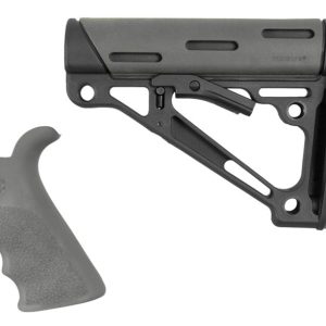 Hogue 15556 AR-15/M16 Kit OverMolded Grip & Collapsible Stock Grey