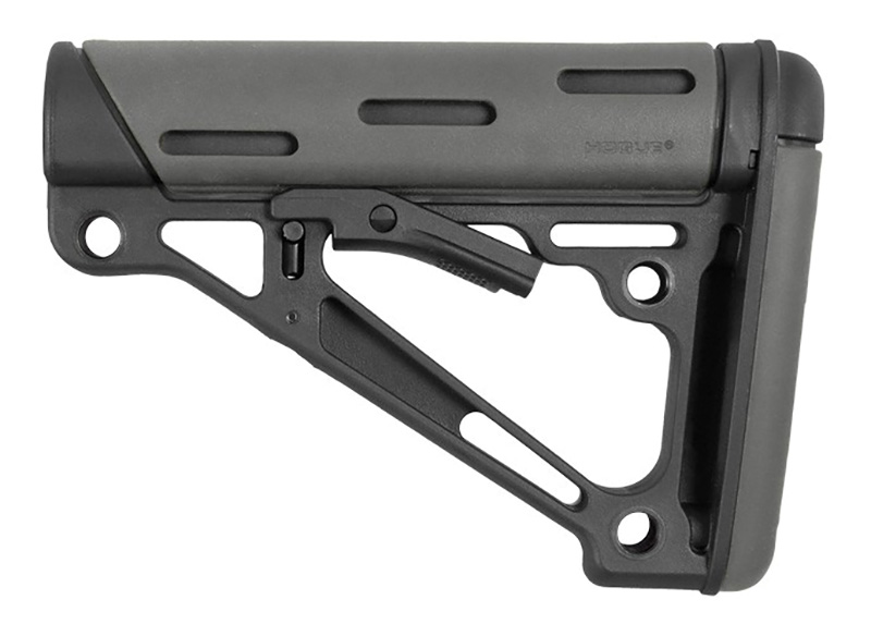 Hogue 15540 AR-15/M16 OverMolded Collapsible Buttstock Slate Grey
