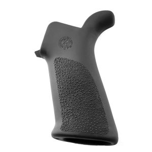 Hogue 15032 AR-15 Rubber Beavertail Grip Grey Cobblestone Pattern