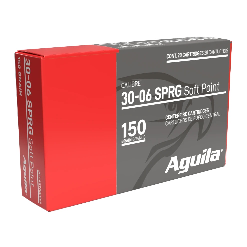 Aguila 8108AG 30-06 Springfield Rifle Ammo 150 Grain Soft Point 200rd
