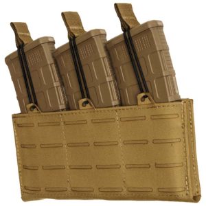 TacShield T3568CY RZR MOLLE Triple Rifle Mag Pouch Coyote