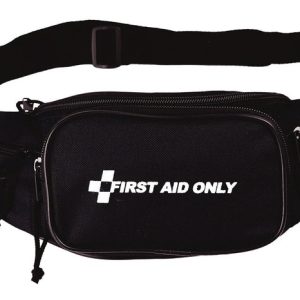 Pac-Kit 91493 Medical Fanny Pack, 47-Piece Outdoor First Aid Kit, Black