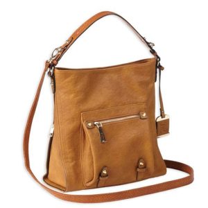 Bulldog BDP054 Concealed Carry Hobo Anna Purse with Holster Cognac Leather
