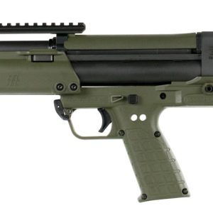Kel-Tec KSG Pump Action Shotgun 12 Gauge 18.5" Barrel 3" Chamber 12 Rounds Dual Tube Magazines Downward Ejection Synthetic Stock OD Green