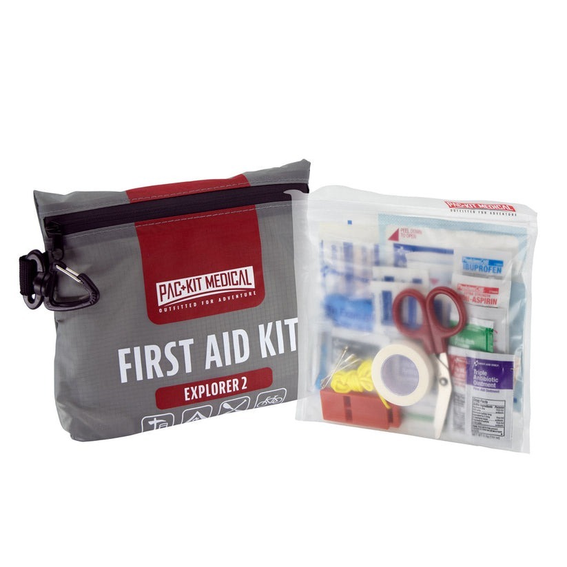 Pac-Kit 96009 Watertight Explorer First Aid Kit, 76 Pieces, Gray