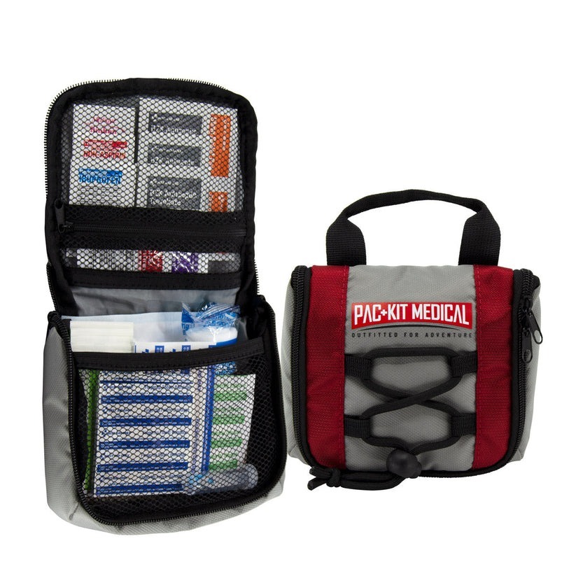 Pac-Kit Trailblazer 96011 Outdoor First Aid Kit, 65 Pieces, Gray