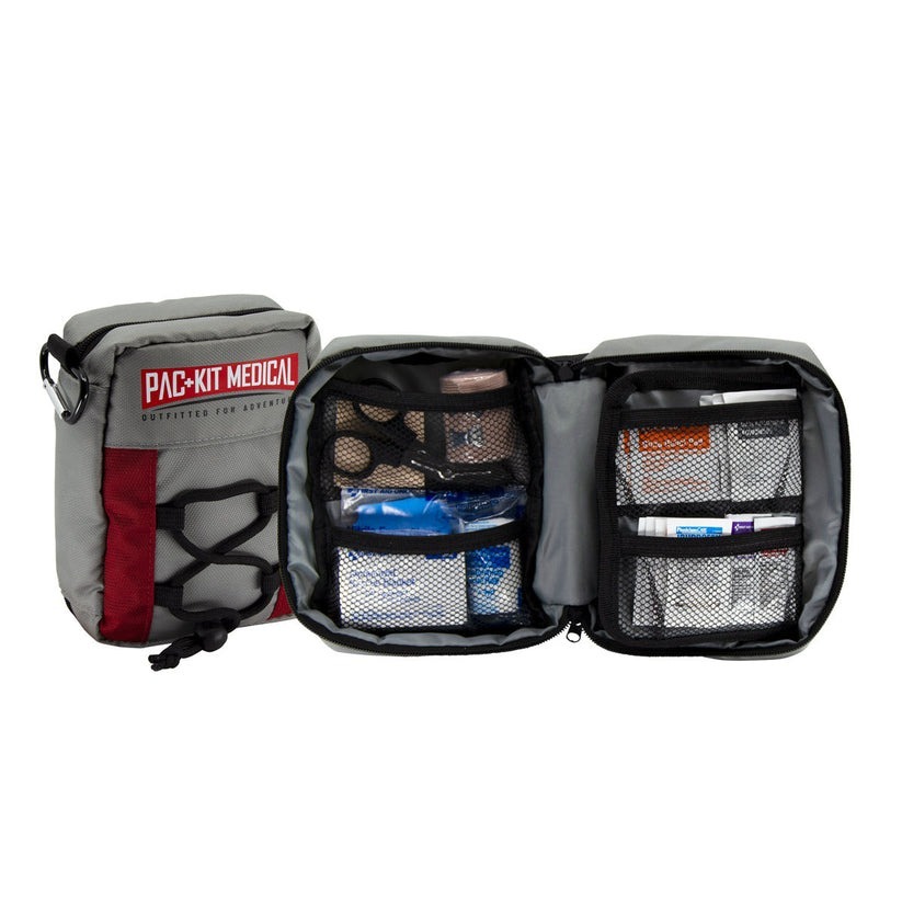 Pac-Kit Trailblazer 96012 Outdoor First Aid Kit, 74 Pieces, Gray