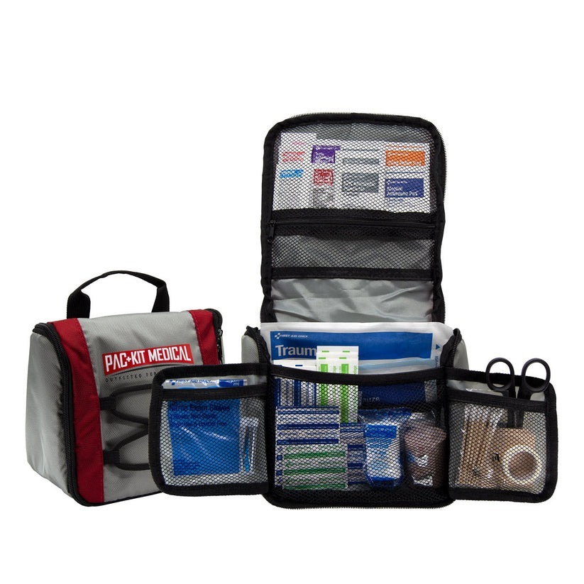 Pac-Kit Trailblazer 96013 Outdoor First Aid Kit, 108 Pieces, Gray