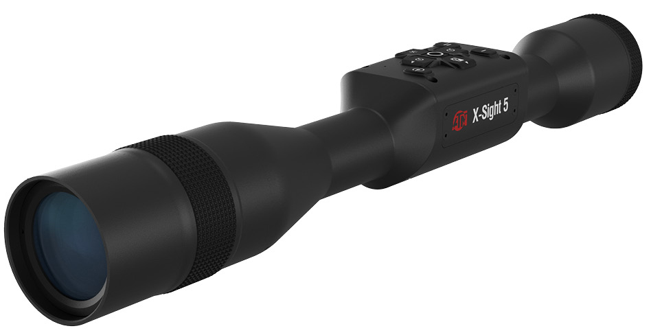 ATN X-Sight 5 Ultra HD 4K+ Smart Day/Night Scope, 3-15x Magnification, Gen V Quad Core, 30mm Tube, Multiple Reticle Options, Black