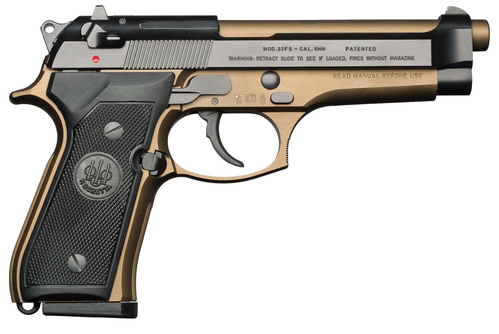 Beretta 92FS Full Size 9MM Semi-Automatic Double Action Metal Frame Pistol - JS92F340M
