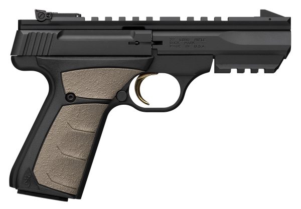 Browning 051601490 Buck Mark 22LR Pistol 10+1 Black/FDE UFX Grip