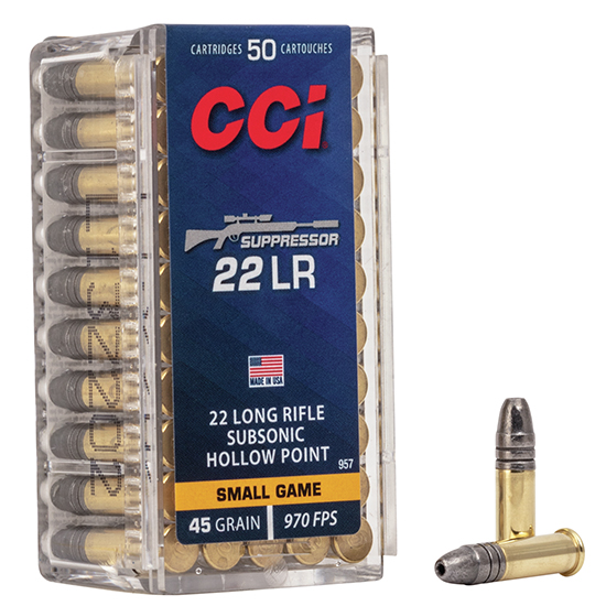 CCI 957 22 Long Rifle 45 Grain Lead Hollow Point 50 Rounds Per Box
