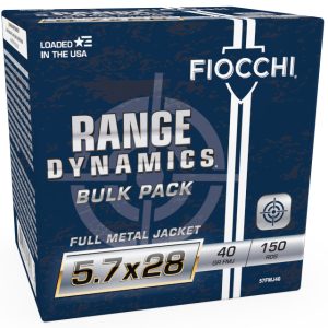 Fiocchi 57FMJ40 Range Dynamics Pistol 5.7x28mm 40gr FMJ 150rd