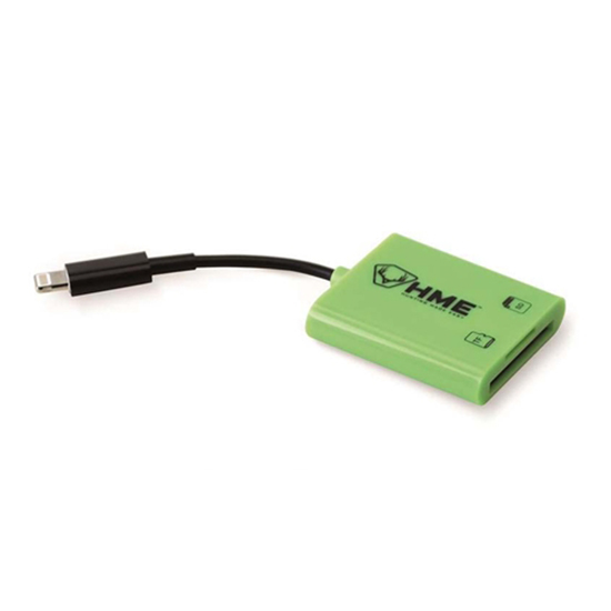 HME Products SD Card Reader for iOS - Green