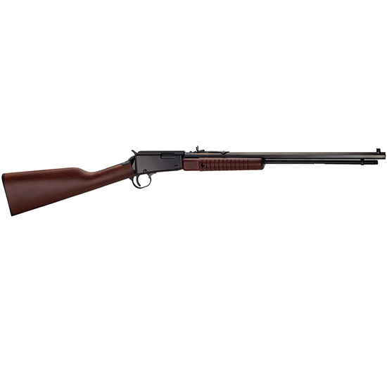 Henry H003T Pump Action .22 Rifle, 20" Octagon Barrel, Black Metal Finish, American Walnut Stock