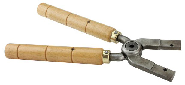 Lyman Mould Handles Double Cavity - Solid Metal Frame, Slotted Screw Attachment, Hardwood Grip