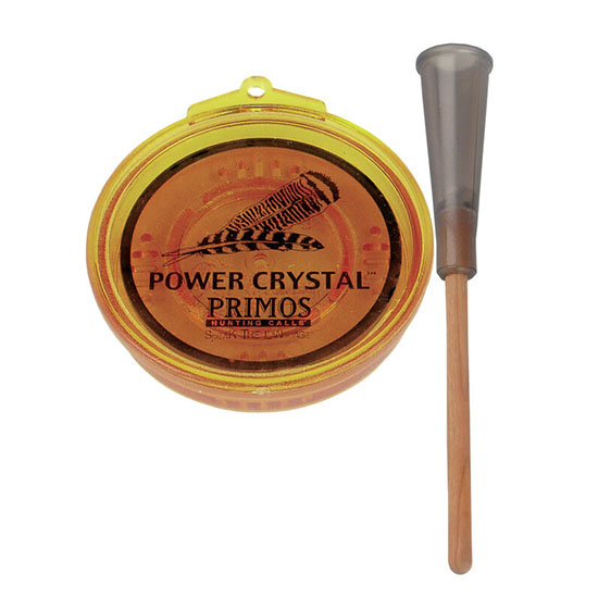 Primos 217 Power Crystal Turkey Friction Call Hen Sounds Attracts Turkeys Multi Color Crystal/Wood