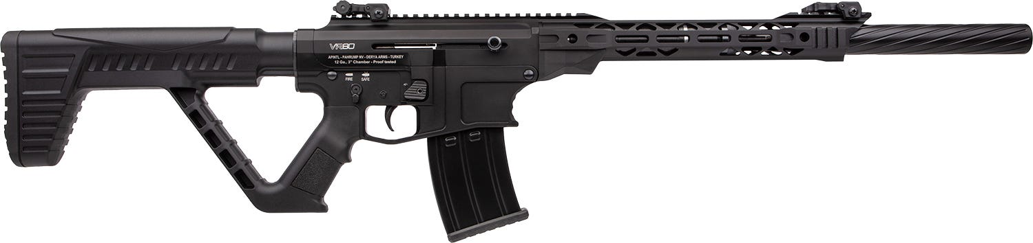 Armscor VR80LH 12 Gauge Shotgun, 20" Barrel, 5+1 Mag, Black, Left-Handed