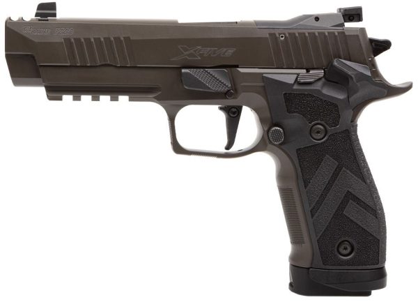 "Sig Sauer P226 XFIVE Legion 9mm Single-Action Alloy Frame with 4.4" Barrel, Adjustable Trigger, Xray3 Sights, Legion Gray Cerakote, 20 Round Magazines