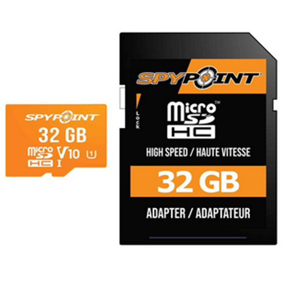 Spypoint 32GB Micro SD Card - Black, High-Speed, Durable