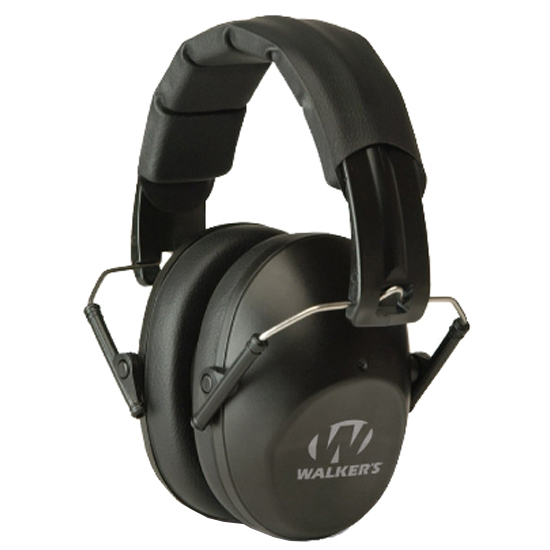 GSM Walkers Pro Low Profile Folding Muffs 22 dB NRR Black