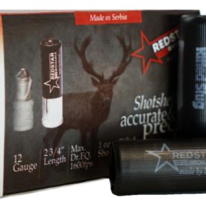 Zastava RedStar 12GA, 2.75in, 1oz Lead Rifled Slug, 10 Rounds, 1600 ft/s Velocity, Black