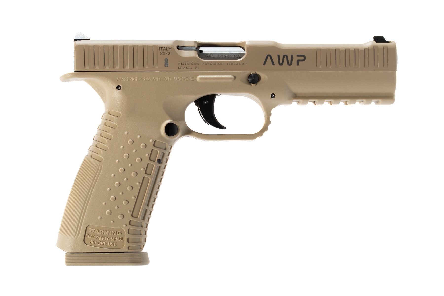American Precision AFS1-9-TA-17 9mm 5" 3-Dot 2x17rd Tan Pistol