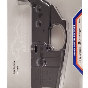 Anderson D2-K067-B000-0P AM-15 Stripped Lower Receiver Multi-Caliber Black
