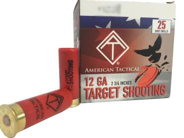 American Tactical ATIACL12T8C 12ga Target Load 2.75" #8 1oz 1180fps 250rds