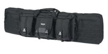 Rukx Gear ATICT42DGB Tactical 42" Double Gun Case Black 600D Polyester
