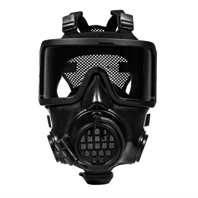 MIRA Safety CM-8M Full-Face Respirator, Bromobutyl Rubber, 40mm NATO Filter