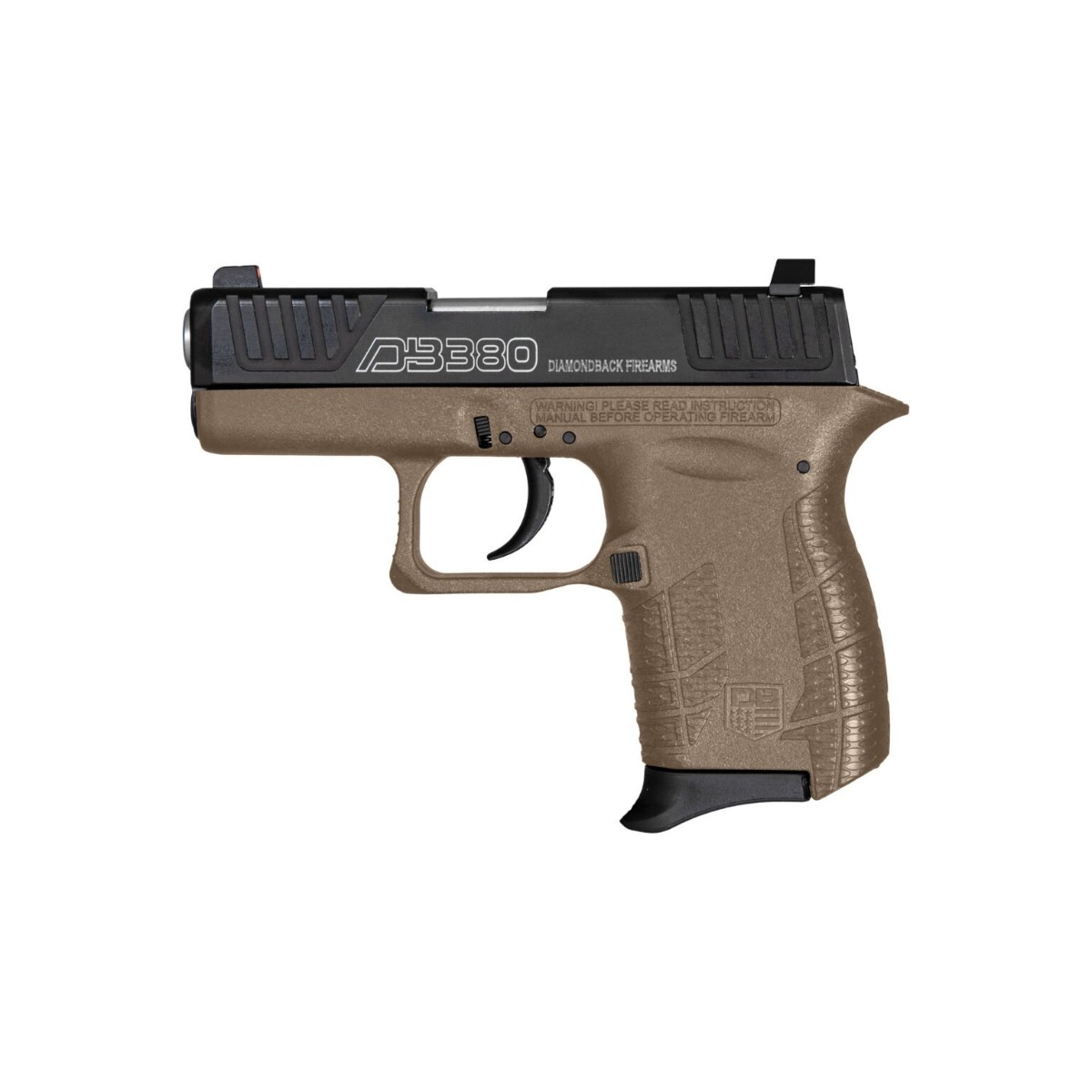 Diamondback DB380 Gen4 .380 ACP 2.8 in Barrel FDE Polymer 6 Rounds DAO