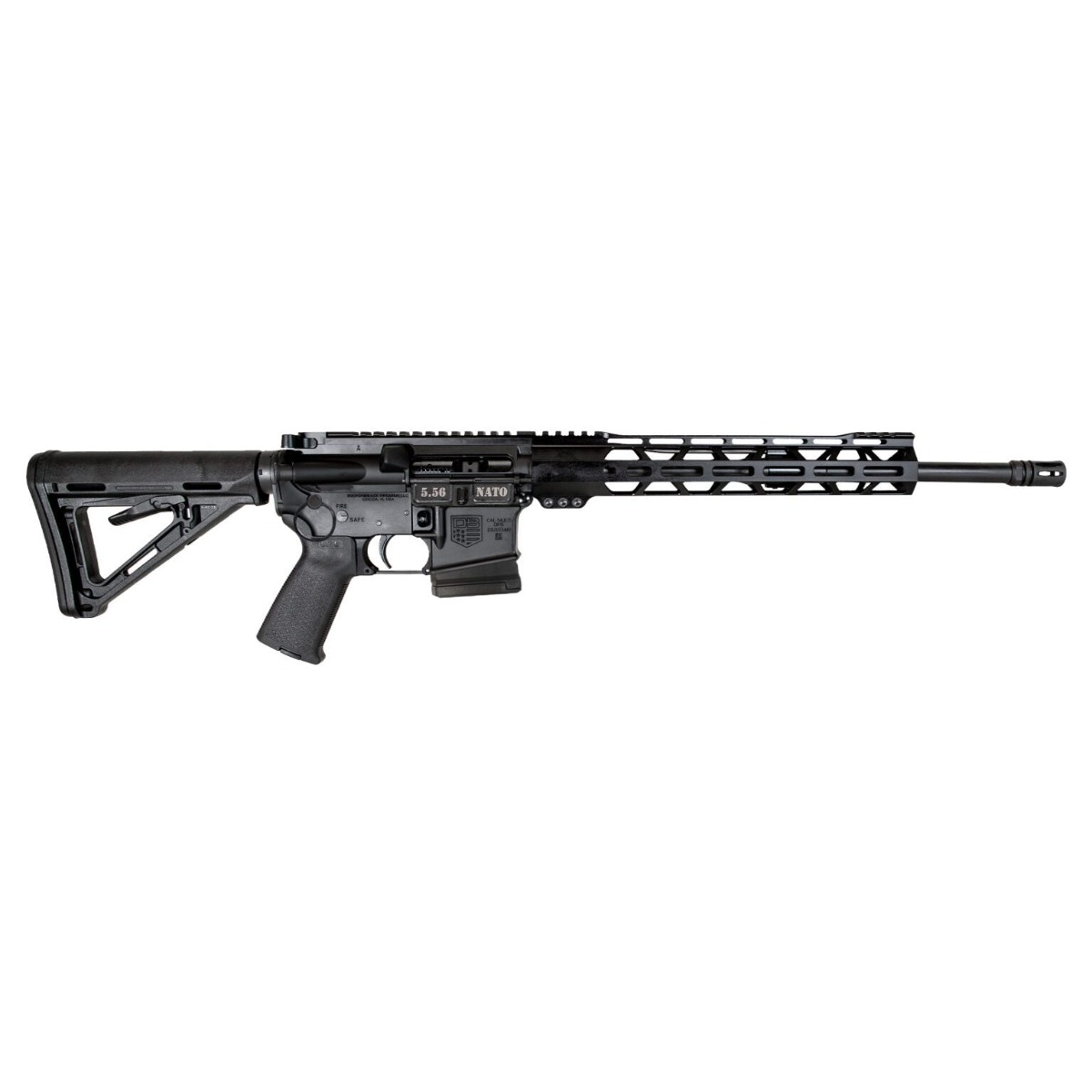 Diamondback DB15 CA Compliant AR Rifle - Black 5.56NATO 16" Barrel 12" M-LOK Rail A2 Grip Pinned Stock