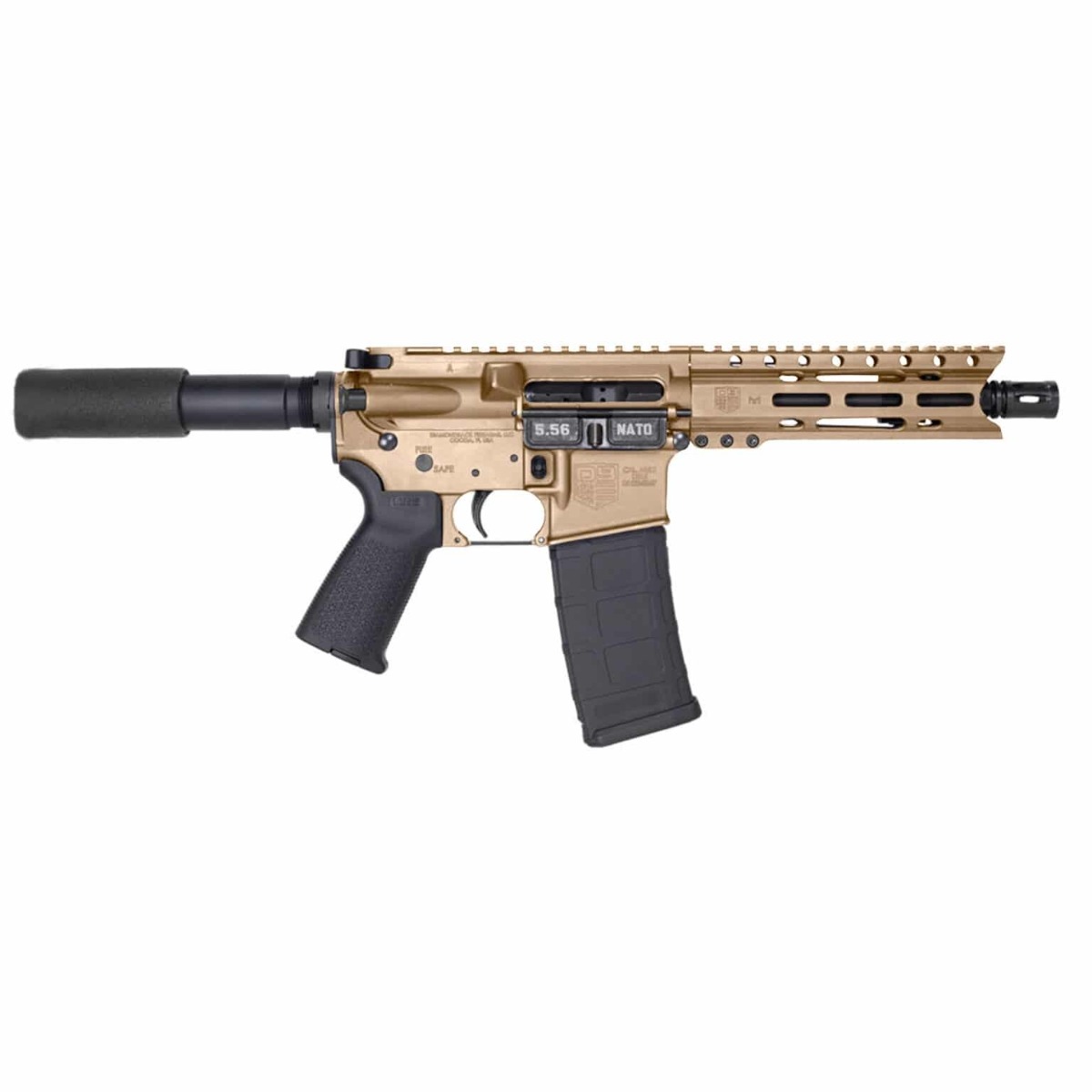 Diamondback DB1912K061 5.56 AR-15 Pistol 7" Barrel FDE 30rd M-LOK Rail