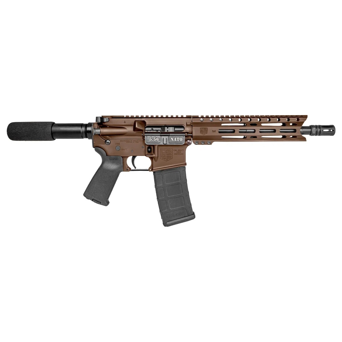 Diamondback DB1915K071 AR Pistol 5.56 NATO 10 in Black Nitride 30 Rd