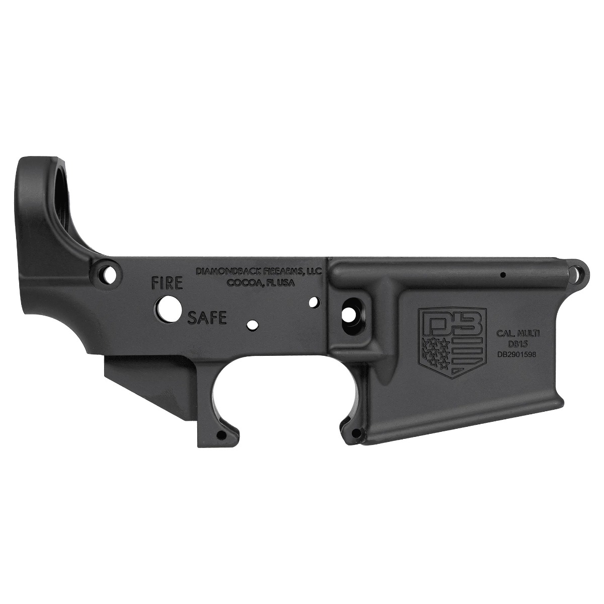 Diamondback DB2210R001 AR-15 Lower Receiver 7075-T6 Aluminum Black