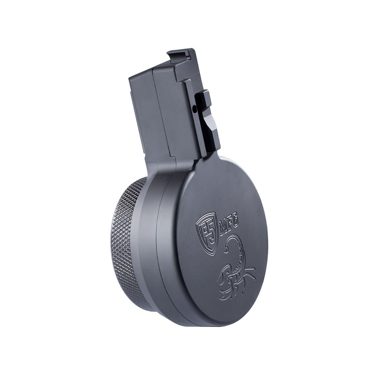 F5 EVO9EN-BLK CZ Scorpion 9mm 50-Round Drum Magazine Black Aluminum