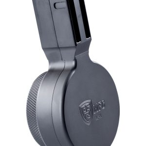 F5 F5-MPX-BLK 50-Round Drum Magazine for Sig MPX 9mm, Black Aluminum